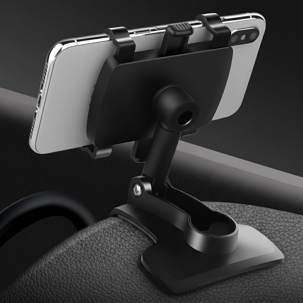 Portable Car Holder Rotatable Multifunction Dashboard/Rearview Mirror/Sun Visor Mount for Iphone Samsung Xiaomi Redmi Huawei
