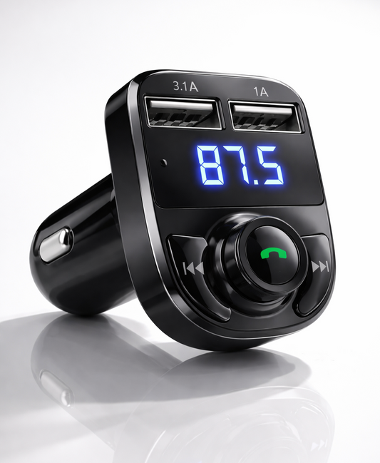 Bluetooth FM Transmitter + Fast Charger