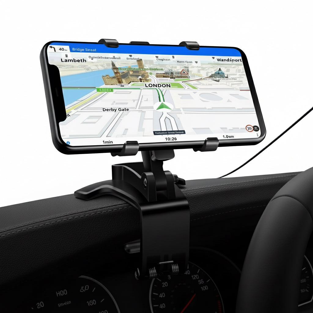 Portable Car Holder Rotatable Multifunction Dashboard/Rearview Mirror/Sun Visor Mount for Iphone Samsung Xiaomi Redmi Huawei